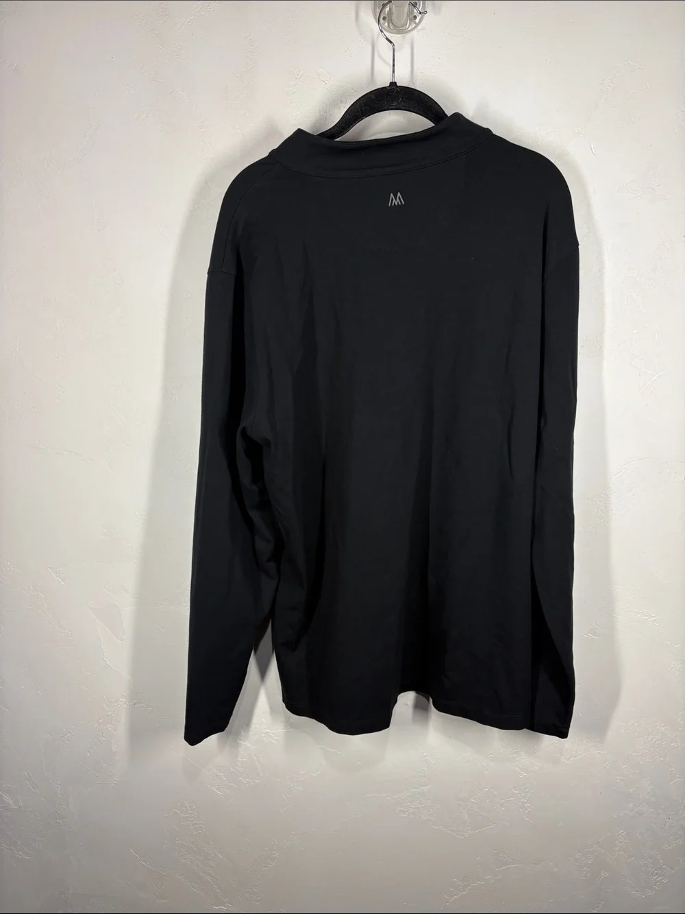 Mizzen+Main Men's Black Quarter-Zip Top size XL